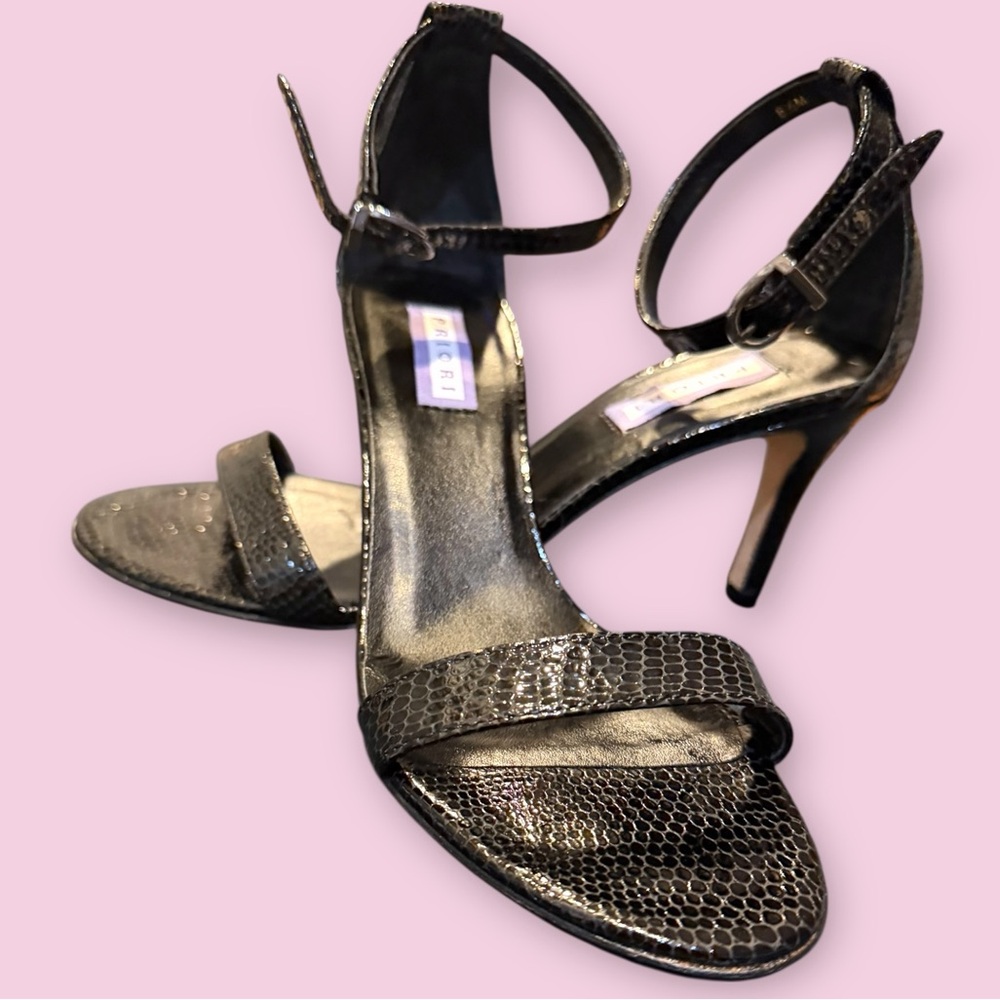 Priori🎀SnakeskinEmbossed🎀AnkleStrapHeels🎀Luxury🎀SZ8.5🎀Retail$229🎀Gorgeous! - Picture 5 of 5
